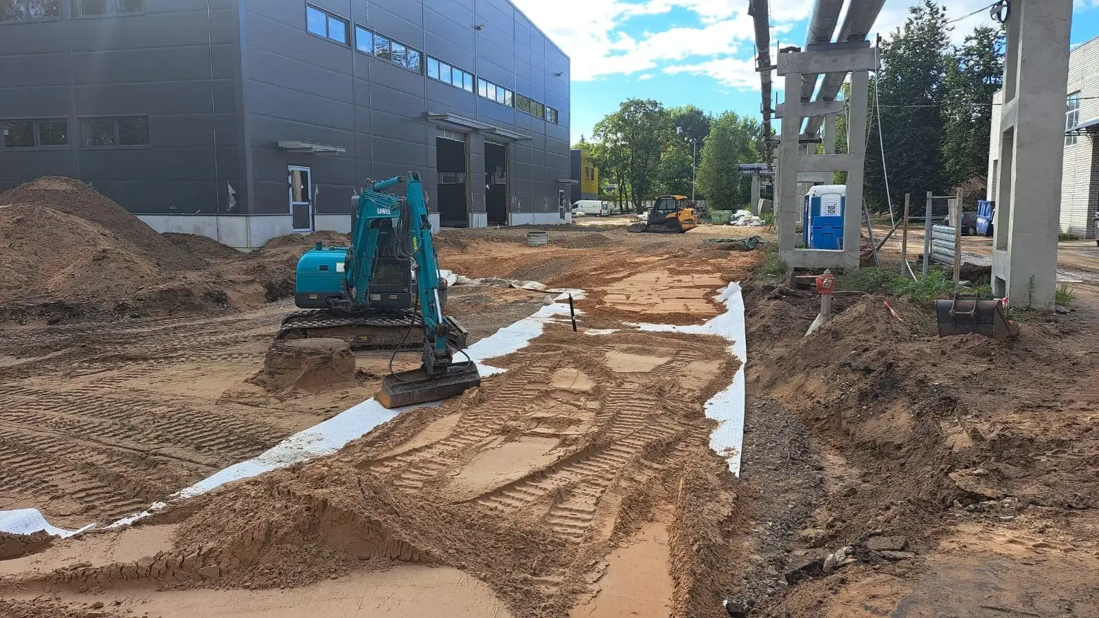 Building demolition work