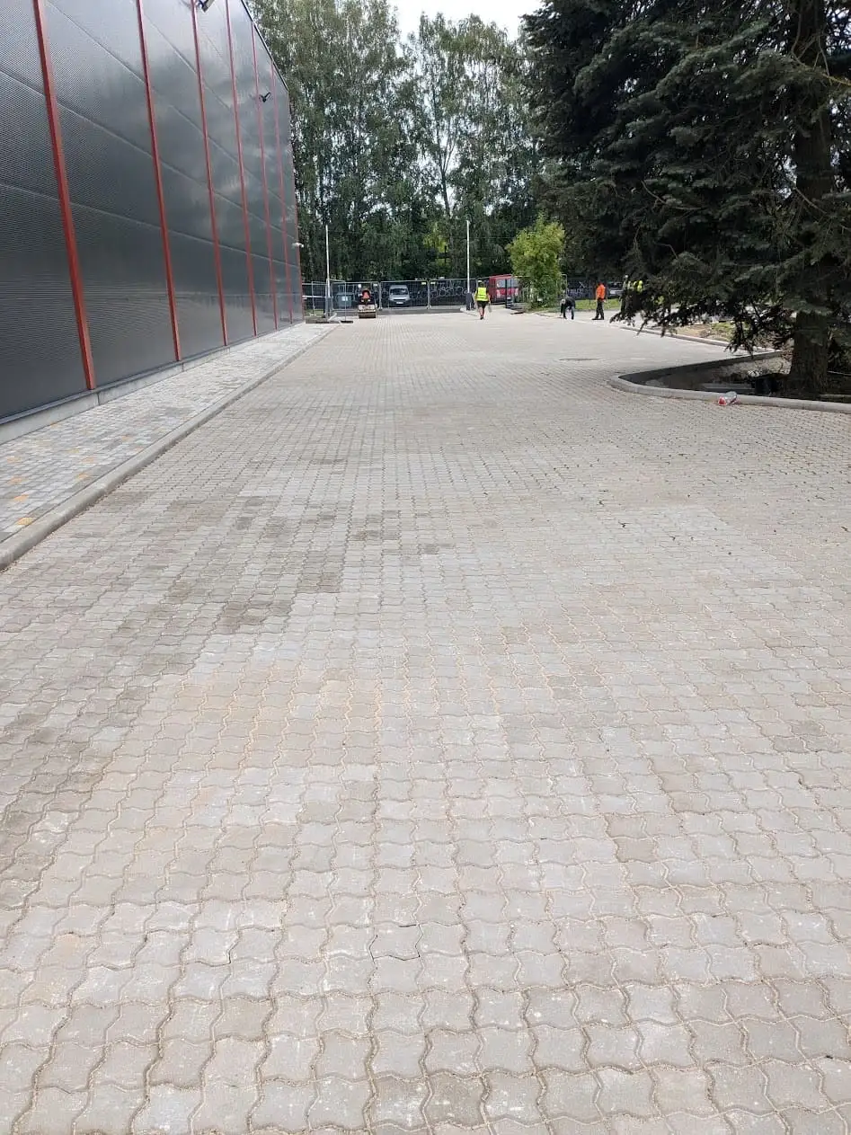 Construction equipment at work