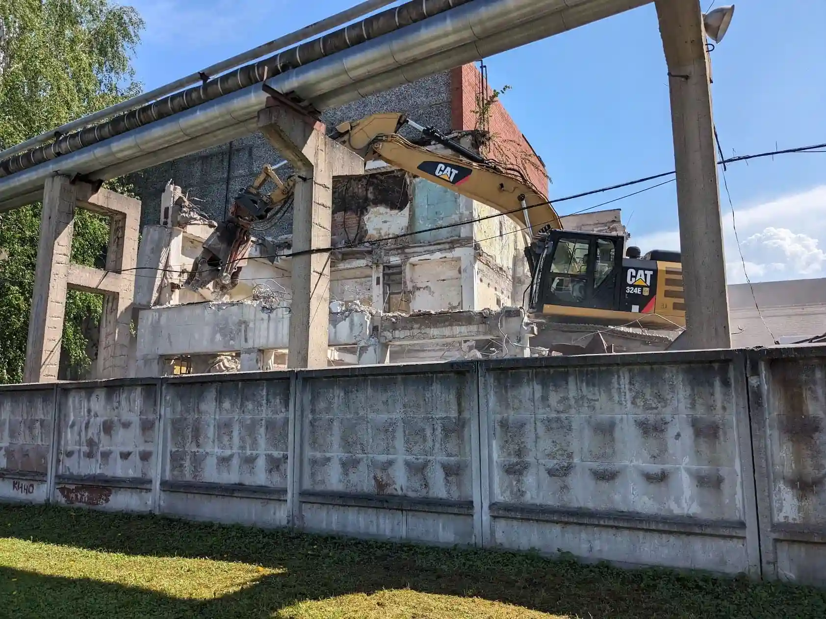 Demolition of industrial buildings